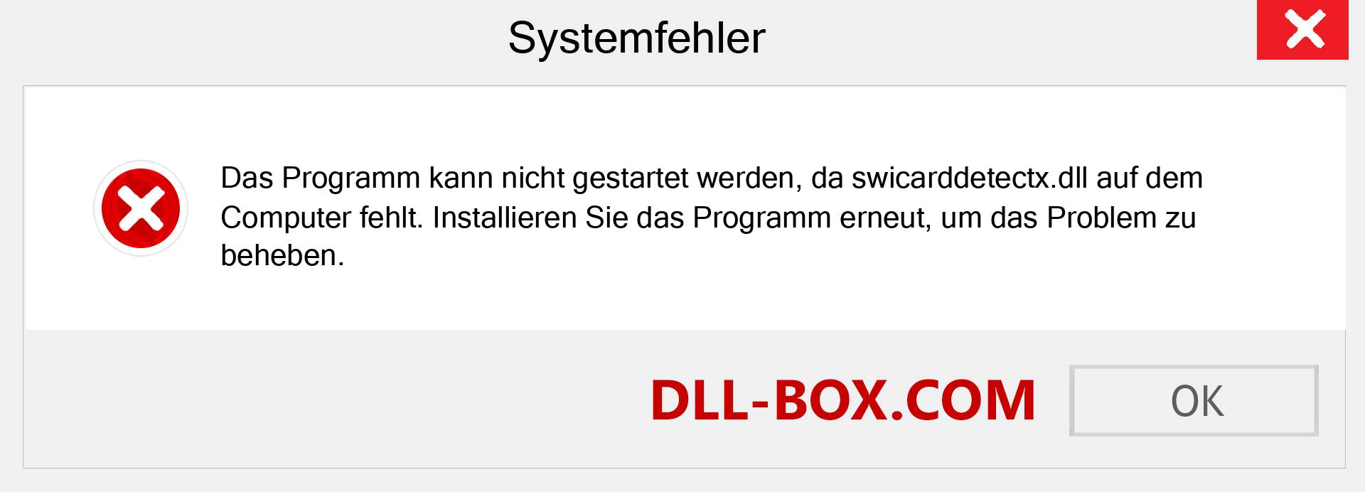 swicarddetectx.dll-Datei fehlt?. Download für Windows 7, 8, 10 - Fix swicarddetectx dll Missing Error unter Windows, Fotos, Bildern