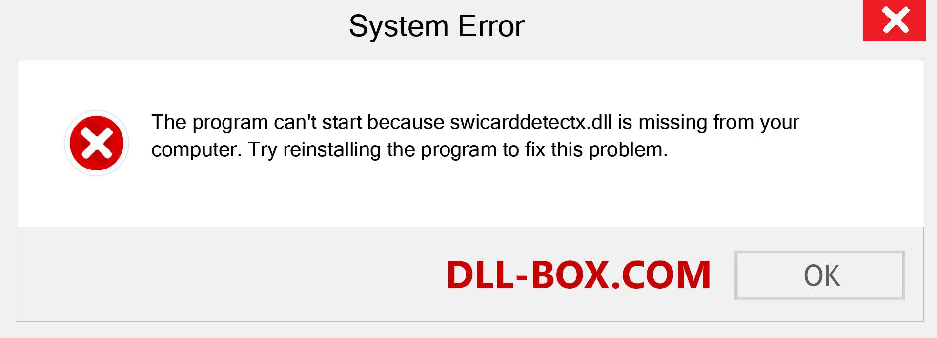  swicarddetectx.dll file is missing?. Download for Windows 7, 8, 10 - Fix  swicarddetectx dll Missing Error on Windows, photos, images